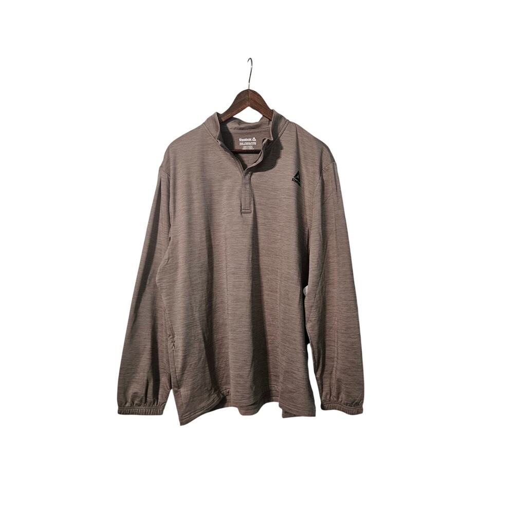 Reebok Men's Cationic Wicking Quarter-Zip Sweatshirt 2XL